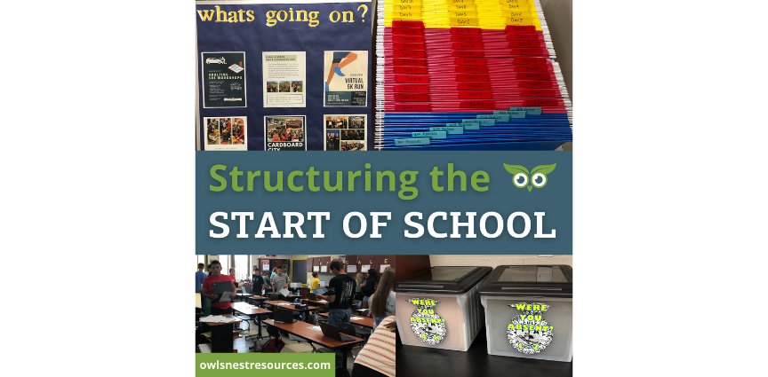 STRUCTURING THE START OF SCHOOL