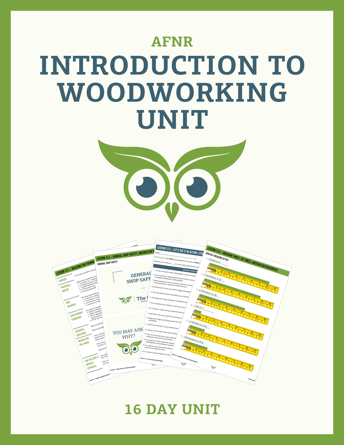 Introduction to Woodworking Unit | The Owl's Nest