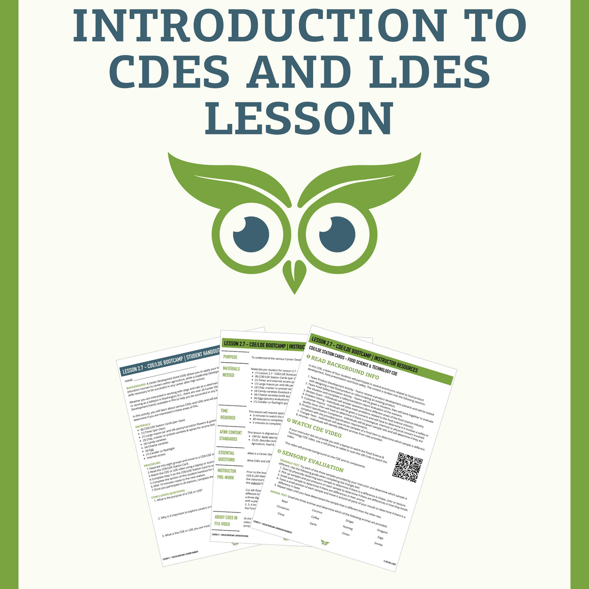 Introduction to CDEs and LDEs Lesson | The Owl's Nest