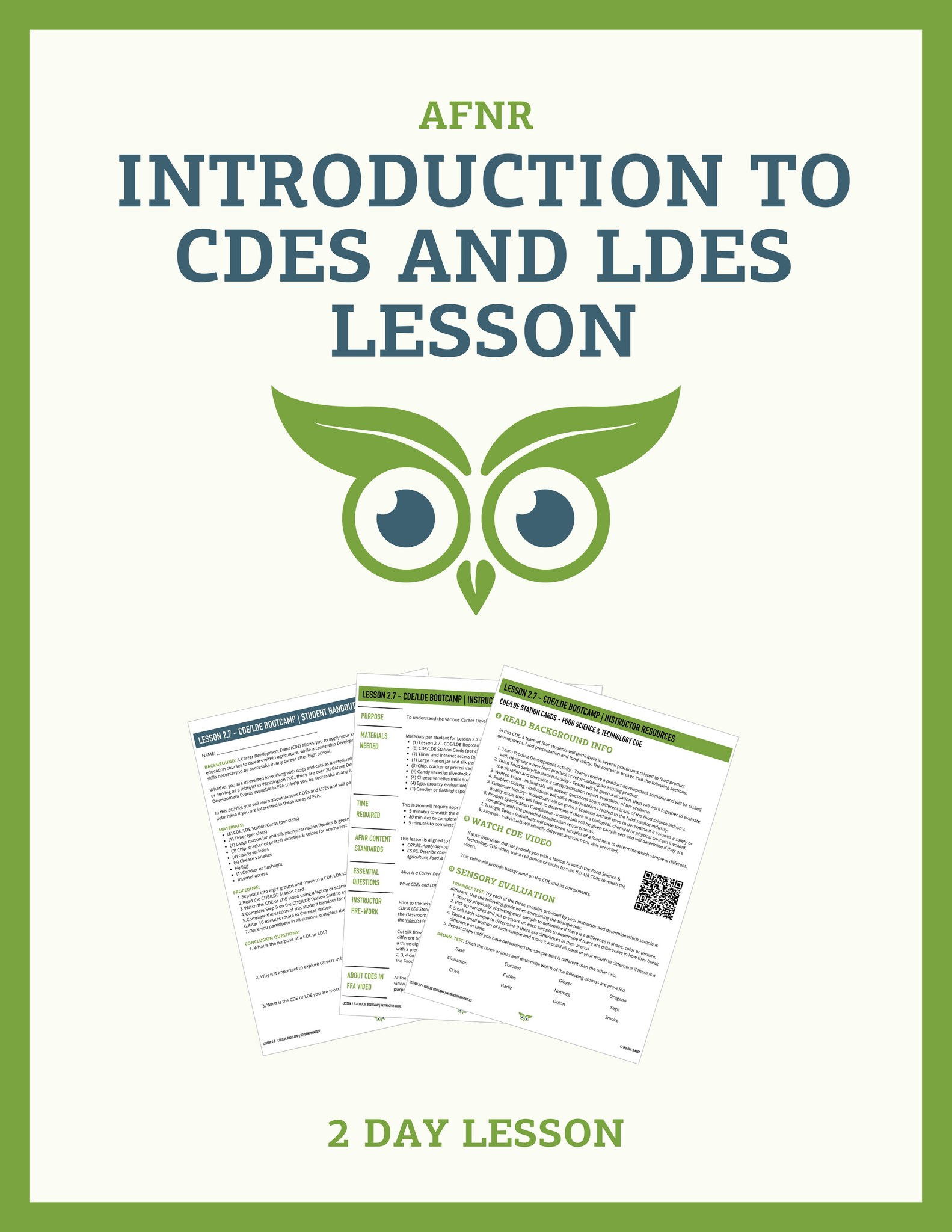 Introduction to CDEs and LDEs Lesson | The Owl's Nest